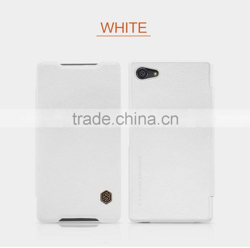 New arrived classic stylish leather case For Sony xperia z5 comapct