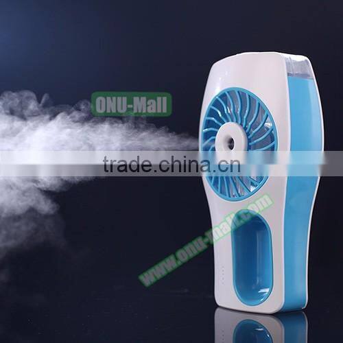 Logo Branding Rechargeable Water Mist Fan, Wholesale USB Electric Fan Misting