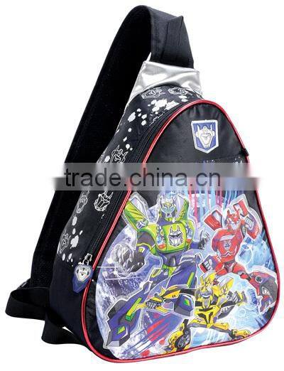 840D Student Black Polyester Kids Shoulder Bag