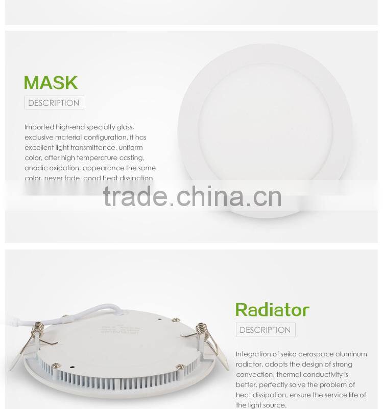 3W 85mm LED slim panel light CE and RoHS certification Hole size 70mm led panel light
