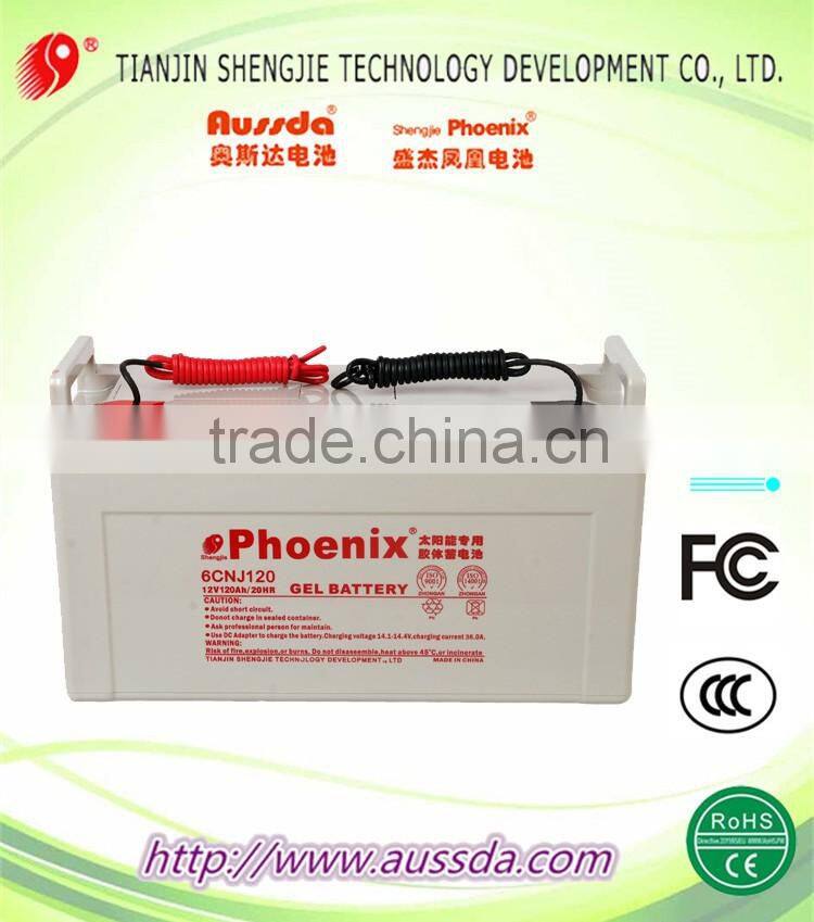 Deep cycle life solar energy system with 12v solar battery