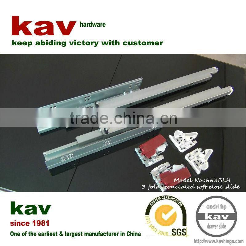 bathroom cabinet invisible sliding rail