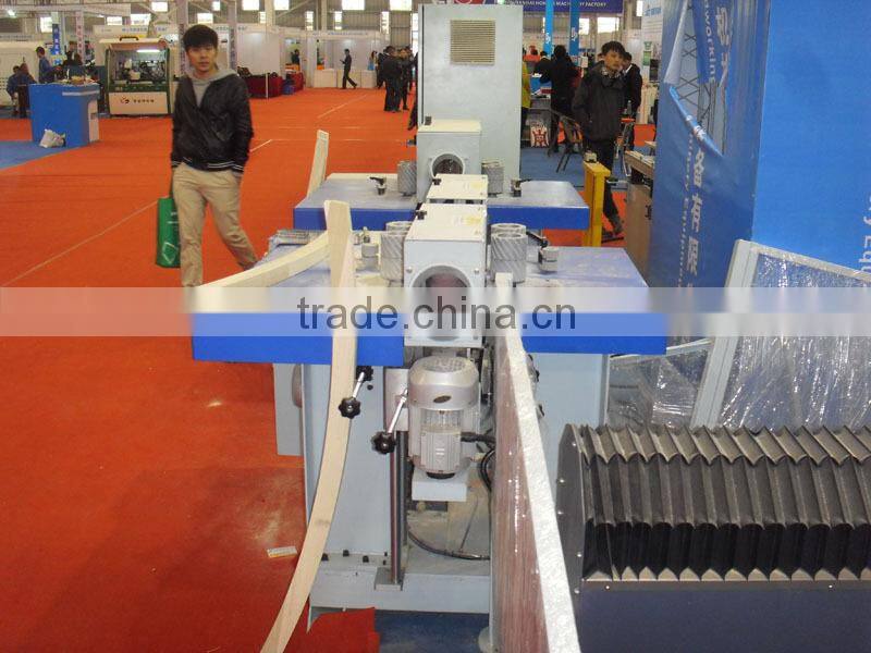 Double sides sanding machine for curved wood