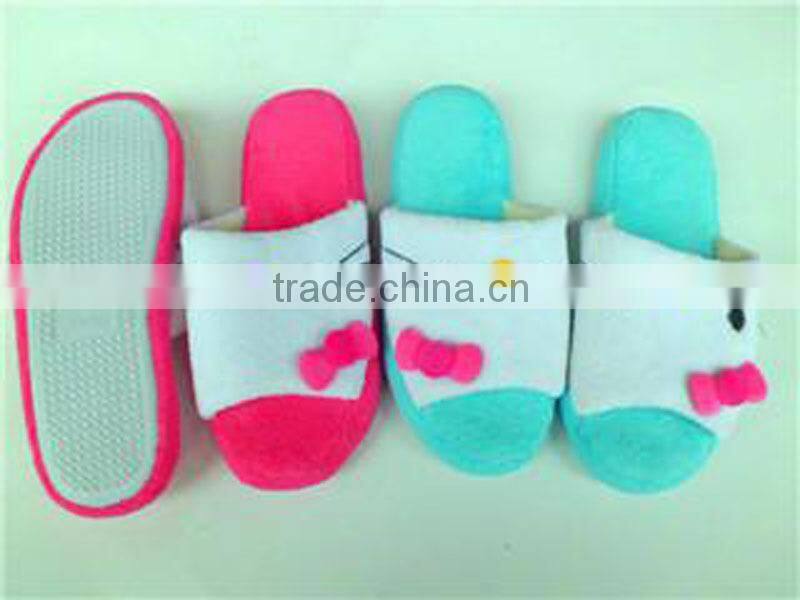 candy colors cotton fabric ladies bathroon slipper school girls warm bathroom slipper shoe
