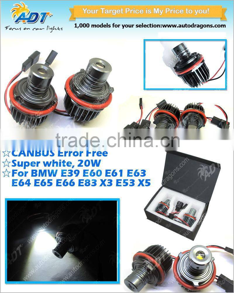 20W E39 led marker angel eyes for BMW E39 E60 E61 E63 E64 E65 E66 E83 E53 and so on
