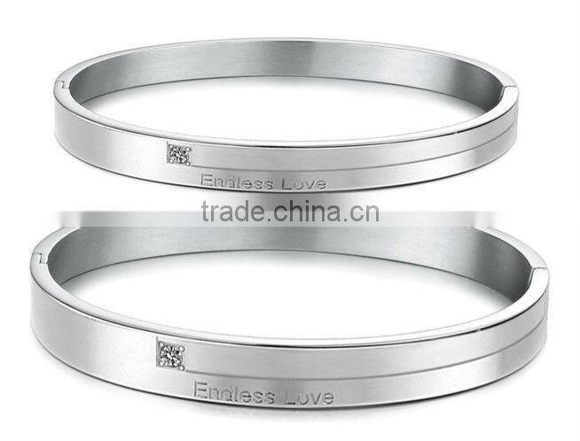 2013 Lover Charm Bangles Rose Gold Square Bangles With Big Women Bracelet Girl Bangles