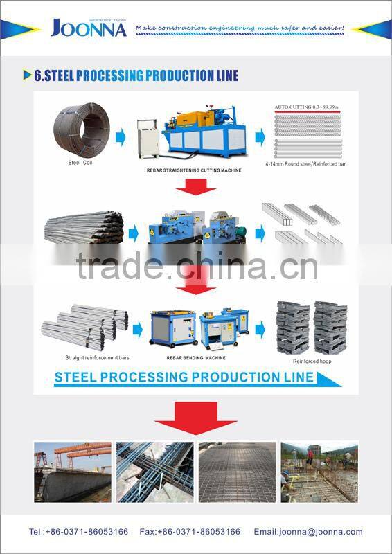 construction machinery TUV 12mm GT4-12B plain rebar straightener and cutter