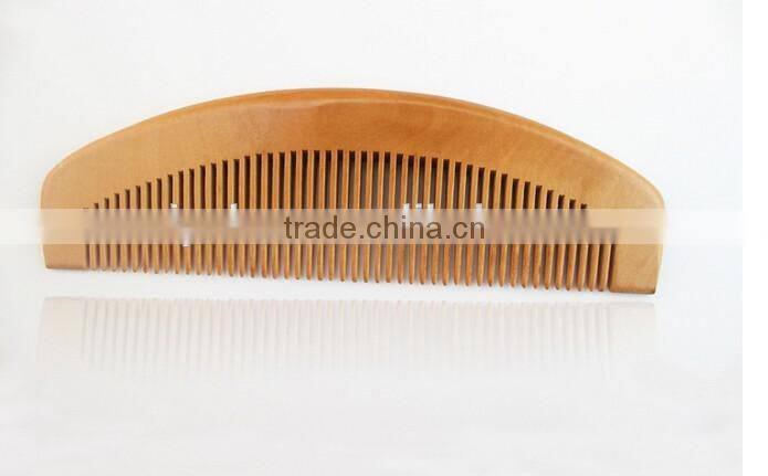 Handmade Sandalwood logo Pocket Comb Beard and Mustache Comb Hair Brush stock comb wholesale