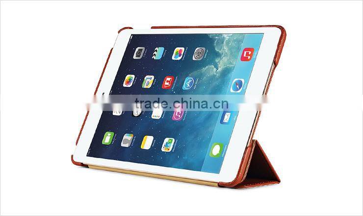 High Quality Side Open Leather Smart Case For iPad Air 2