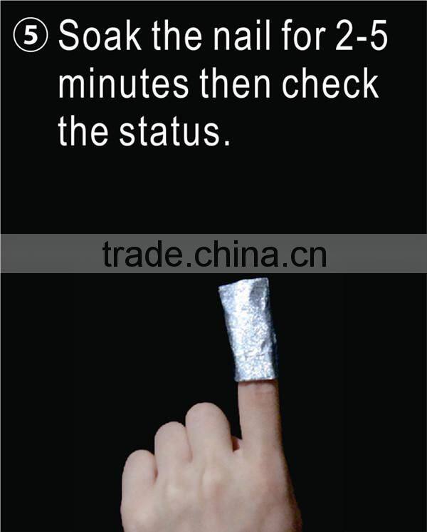 nail polish remover wrap alu foil sheets with embossed colorful design