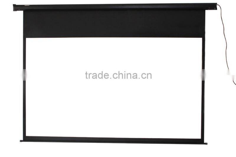 100"(16:9) Remote Electric Wall Mount Projector Screen
