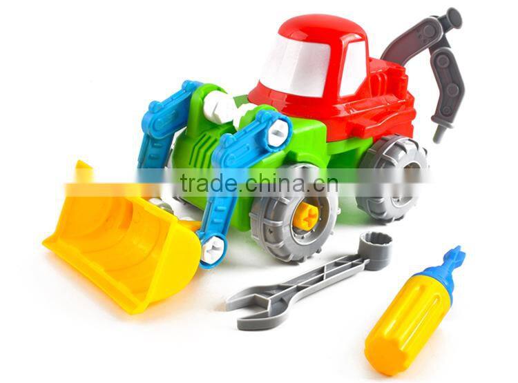 Children diy toy truck plastic assembly toys