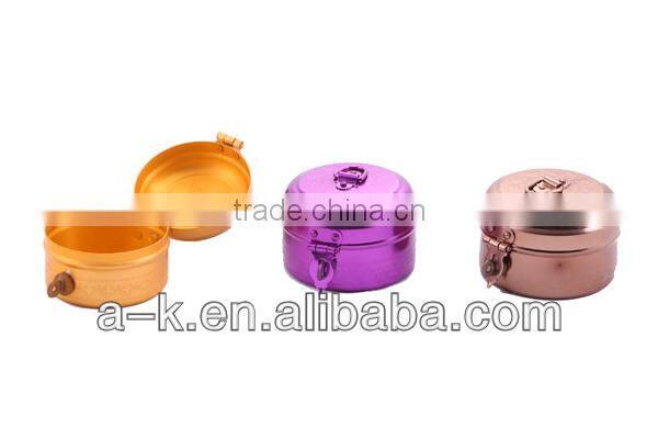 Aluminum beautiful gift box with handle