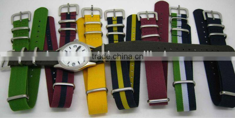 red and black nato strap with buckles