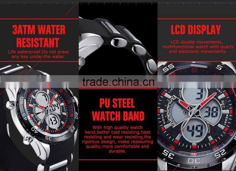 WEIDE Top Brand Watch Silicon Watch Alibaba China Men Watches WH1103-9