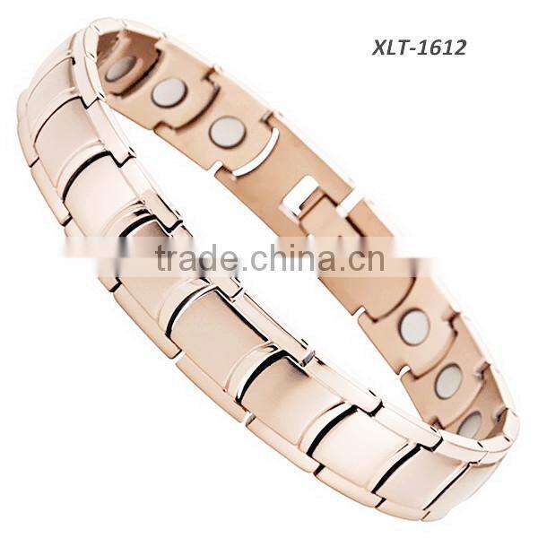 24k gold plating titanium germanium element energy titanium bracelet