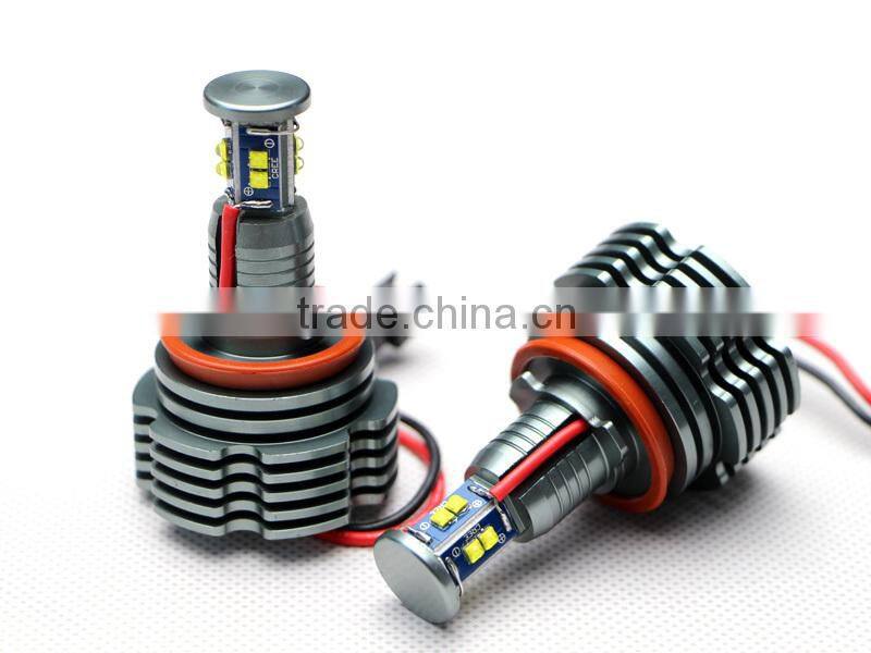 error free h8 80w angel eye lamp for bmw e61 e60 e90 e91 e92 e82 e87 x1 angel eyes led marker light