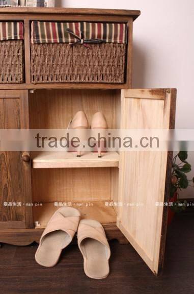 Manufacturers selling to Korean rural style furniture porch ark to receive contracted solid wood shoe ark store content ark