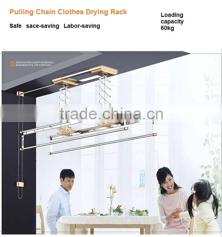 Aluminum Indoor Pulling Chain Clothes Drying Rack