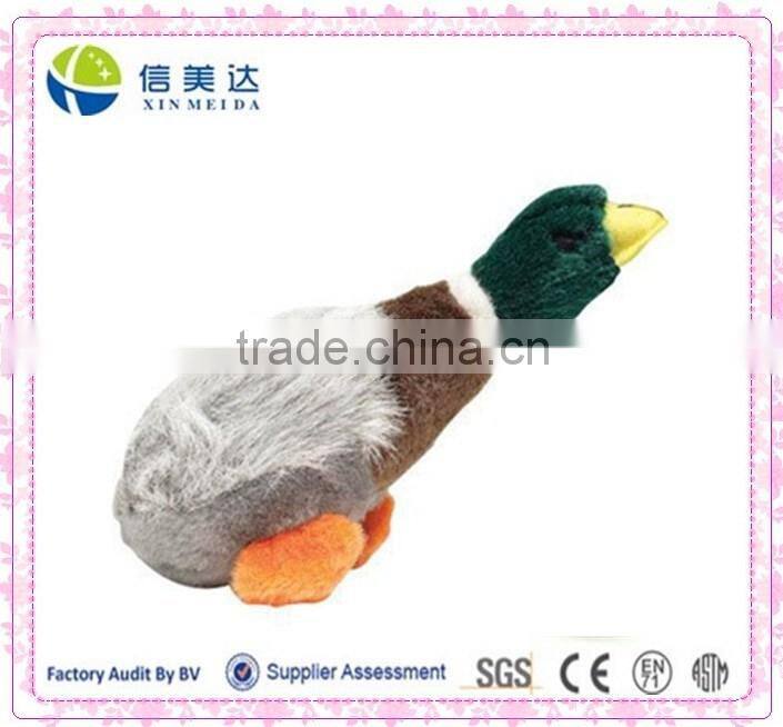 plush bird dog pet toy/real looking wild duck plush pet toy /animal sound plush dog toy