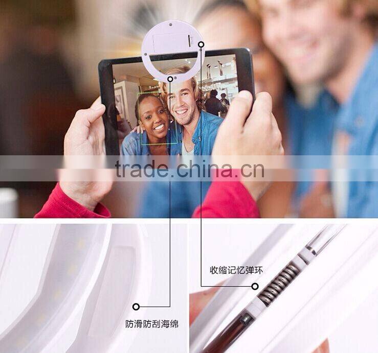 36pcs bright LEDs ring LED selfie flash light for iphone LED Universal Circle Selfie Ring Light For mobile phone