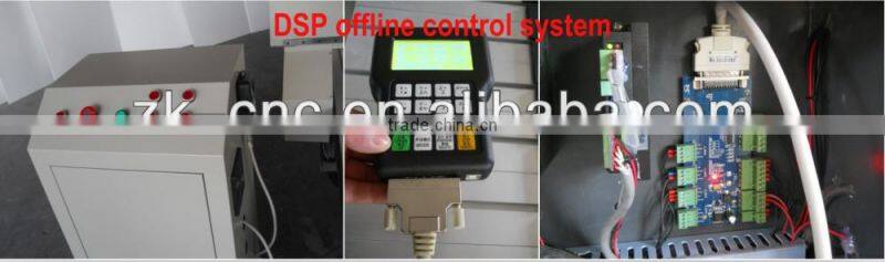 Wood CNC Engraving Machine With 2 GC Air Cooling Spindles/Dust Collector/DSP/Vacuum Table ZK-1325-2