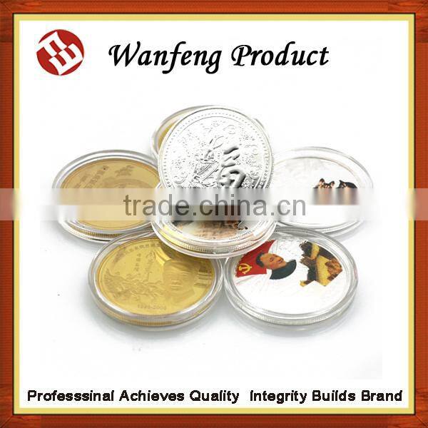 china factory custom engraved silver coin for gift