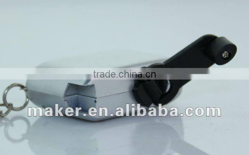 2 LED Mini Keychain Dynamo Flashlight