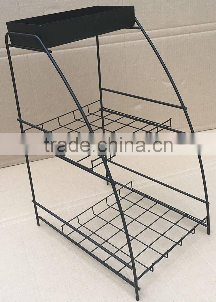 New Arrival High Quality Customized Wire Desk Tea Box Rack
