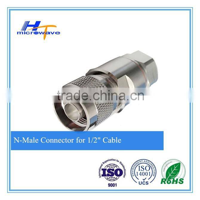 RF micro N Male female type coaxial Connector 1/2" Cable adapter