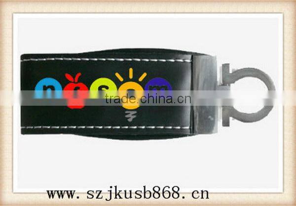 Creative useful new design leather usb drive