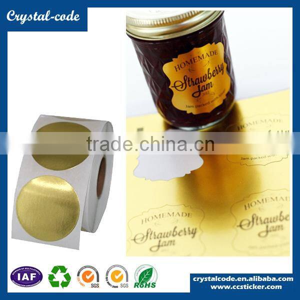 Favorable price high sticky SGS qualified aluminum foil sticker