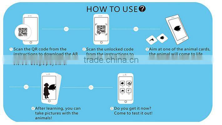 LIVE 3D AR Cards for kids --Prechool educational cards