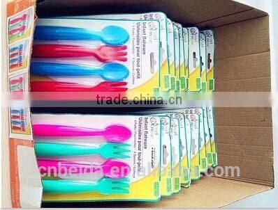 Disposable plastic 3 pieces of fork/ knife /spoon for picnic /barbecue tableware