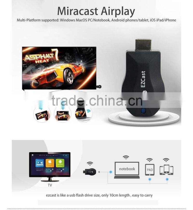 EZ cast WIFI display receiver dongle for phone smartphone chrome cast