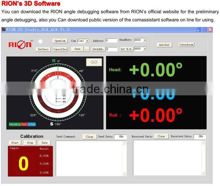 Hard & Soft Magnetic Angle Compensation Electronic Compass North Finder With Small Size