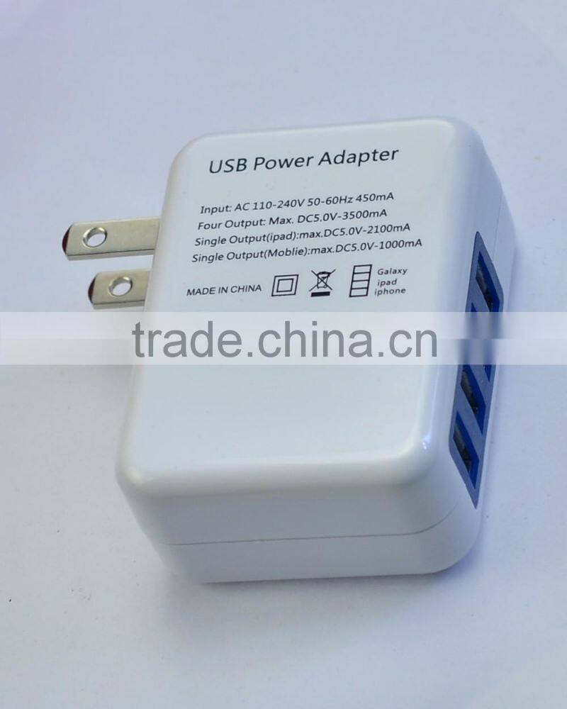 Travel universal multi port usb charger 4,5,6 port usb hotel home charger