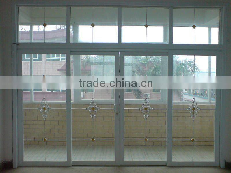 upvc glass louver door