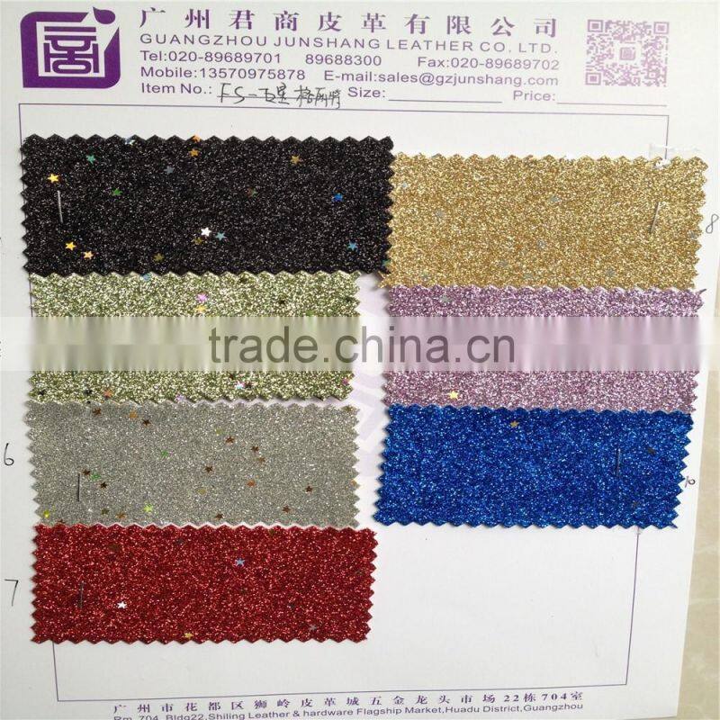 glitter material,with star pattern,shining