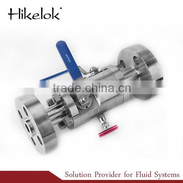 Flange to Flange Bolted Construction DBB Valves Double Block and Bleed Valves Manifolds