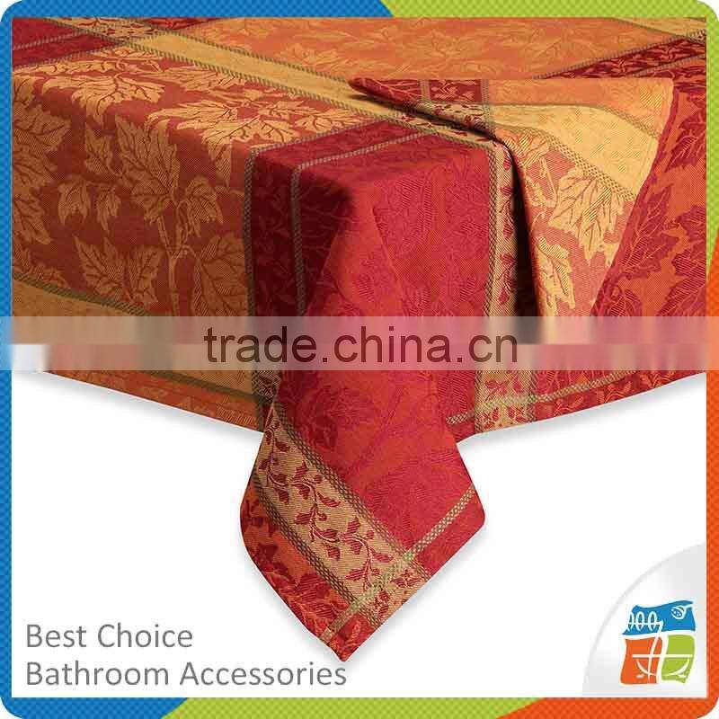 Hot sale Two-toned Jacquard Damask Fabric Tablecloth