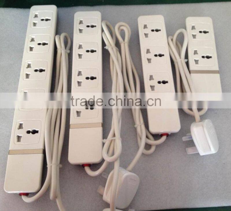 New design high quality 3 core electric power extension sockets outlet,UK, Multi,EU