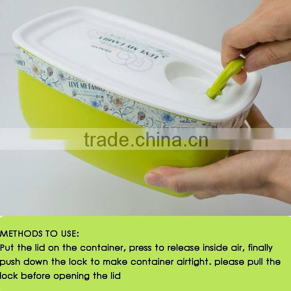 2014 hot eco friendly plastic food container, heating up bento lunch box