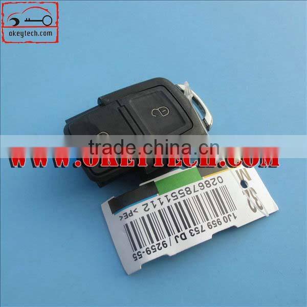 OkeyTech VW 2 button flip remote key case part for vw key cover vw key case for vw
