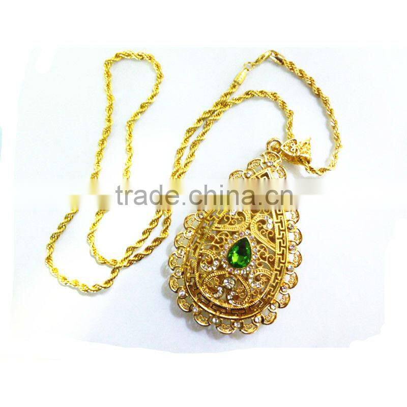 factory price saree necklace set emerald necklace jewelry israel