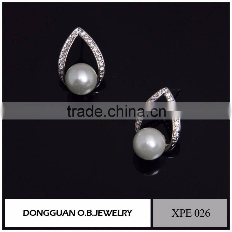 Square diamond earring /hot selling earring /925 silver earring