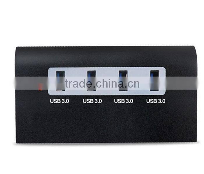New Portable Aluminum 4 Ports USB 3.0 Hub For Macbook Pro Air Mac iMac Mini