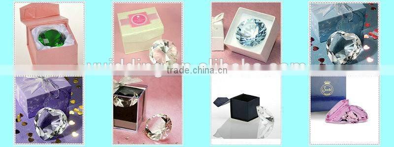 Factory Direct Crystal Fancy Purple Diamond Paperweight