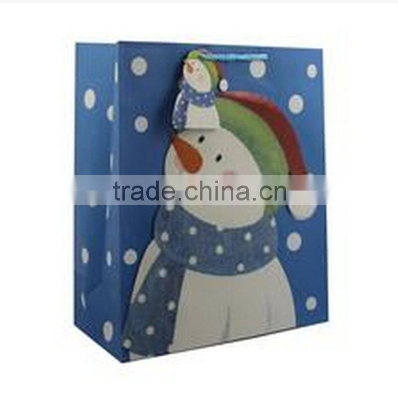 Eco-friendly festival gift paper bag Christmas shopping bag C088