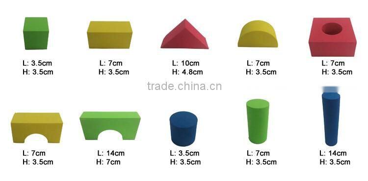 Melors Eco Friendly Environmentally EVA Foam Color Foam Blocks Toy Building Bricks